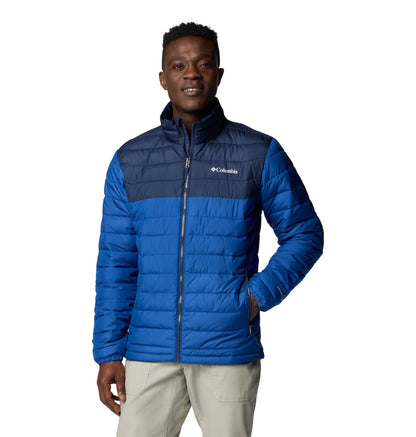 Columbia Men's Powder Lite II Jacket, Mountain Blue/Collegiate Navy, XX-Large