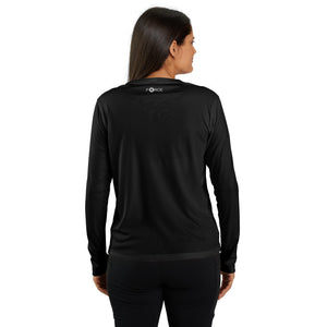 Carhartt Women's Force Sun Defender Lightweight Long-Sleeve Graphic T-Shirt, Black, Large