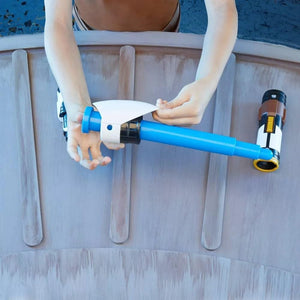 STAR WARS Lightsaber Forge OBI-Wan Kenobi Extendable Blue Lightsaber Toy, Customizable Roleplay Toy for Kids Ages 4 and Up