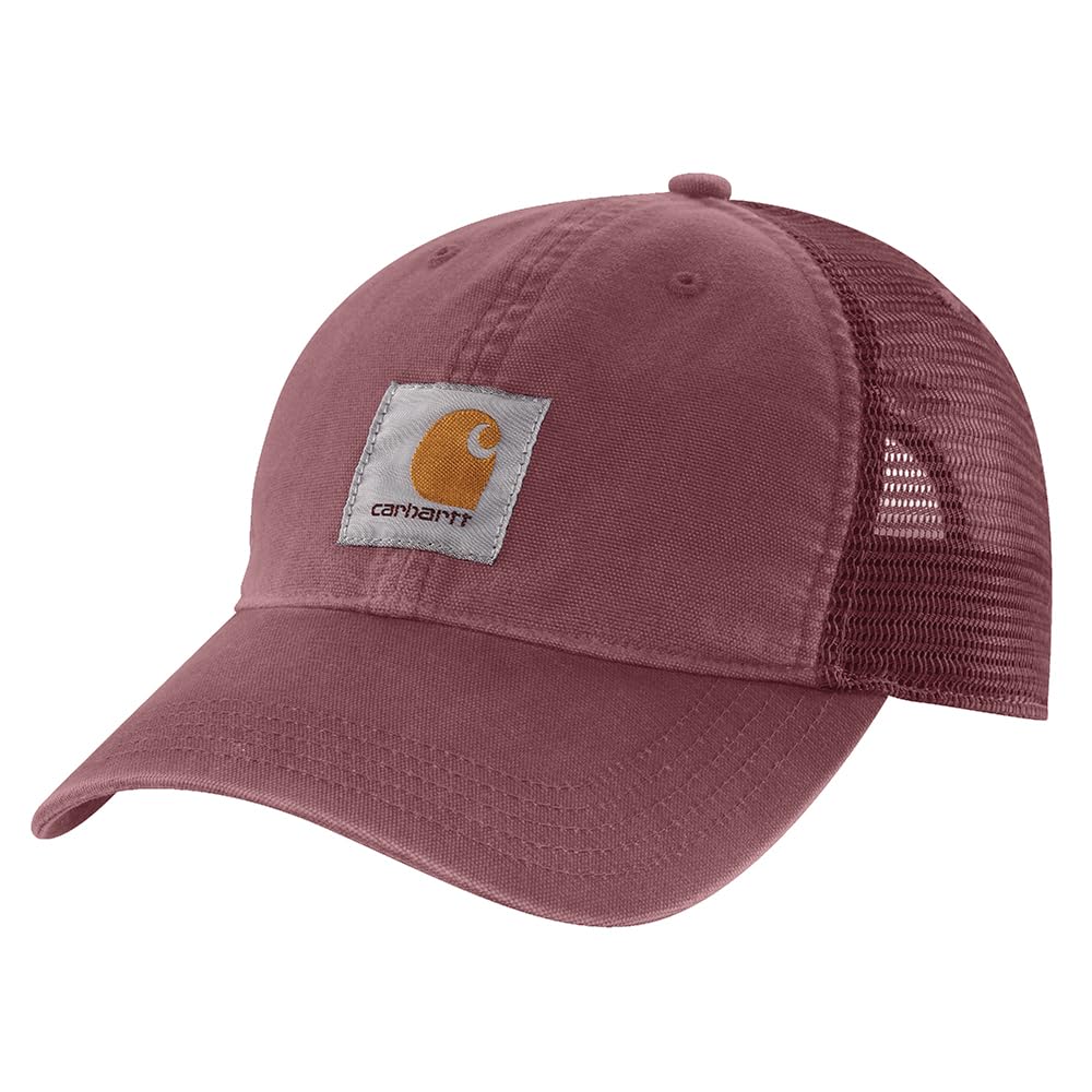 Carhartt Men's Canvas Mesh-Back Cap, Apple Butter, One Size