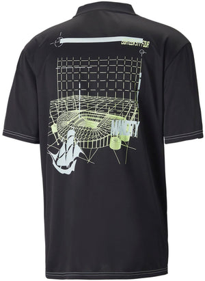 Puma - Mens MCFC Ftblstatement Jersey, Color Puma Black/Fizzy Light, Size: XX-Large