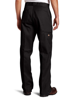 Dickies mens Flex Double Knee Work Loose Straight Fit Pants, Black, 42W x 30L US