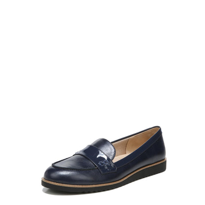 Life Stride Womens Zee Loafer, Navy Shiny, 10 US