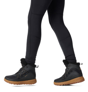 Columbia Womens Red Hills Omni-Heat Insulated Waterproof Snow Boot, Black/Sahara, 10