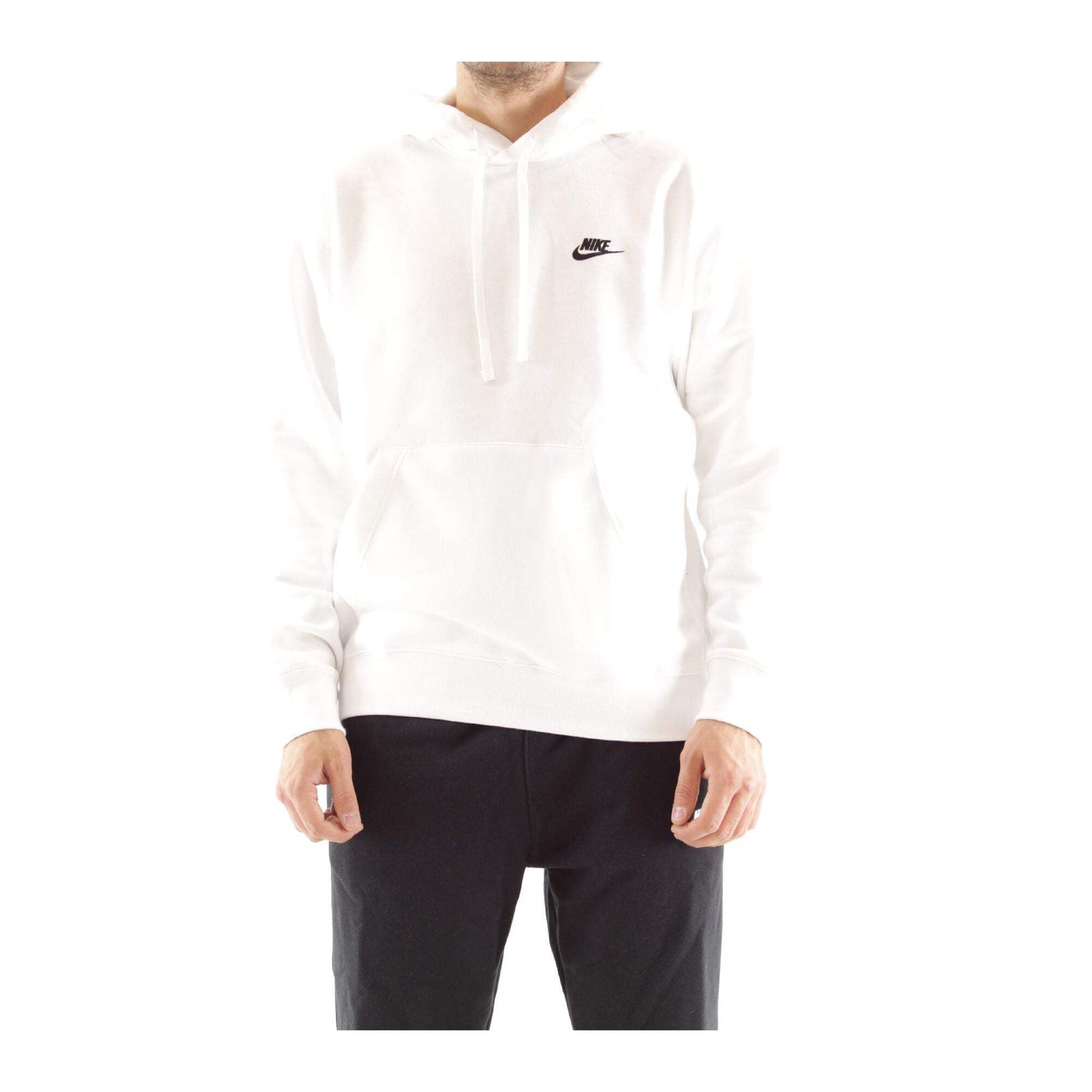 Nike Pull Over Hoodie, White/White/Black, X-Small