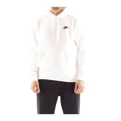 Nike Pull Over Hoodie, White/White/Black, X-Small