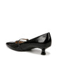 LifeStride Womens Madelyn Kitten Heel Pump Black Patent 6 M