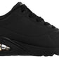 Skechers Women's Uno - Stand On Air Sneaker, Black/Black, 5