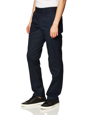 Dickies Mens Slim Taper Stretch Twill Work Utility Pants, Dark Navy, 30W x 32L US