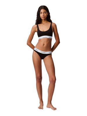 Calvin Klein Women's Modern Cotton Thong Panty, Black, Small