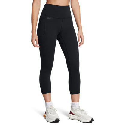 Under Armour Women's Motion Capri, (002) Black / / Jet Gray, 2X
