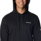 Columbia Mens Trek Long Sleeve Hoodie, Black/CSC Sleeve Logo, Small