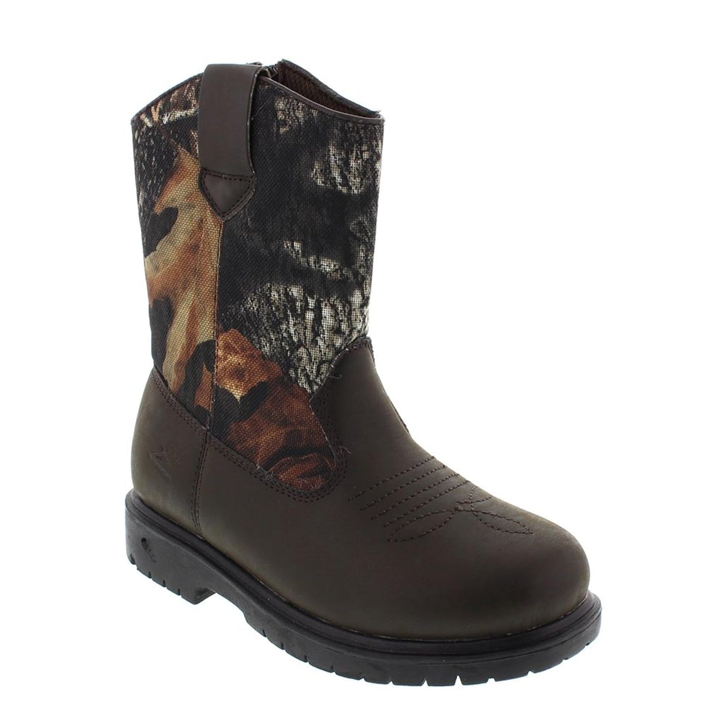 Deer Stags boys Tour Pull-On Boot , Camouflage/Brown, 5 Big Kid M US