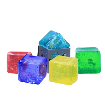 Minecraft Jelly Cube Fidget Toy – Officially Licensed Sensory Stress Reliever with Super Solid Squish – Collectible Squishy Cube for Kids & Adults – 5 Colors to Collect – 2.25 Inches