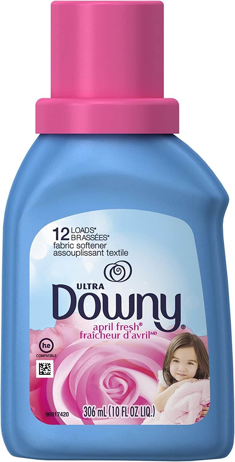 Downy April Fresh Liquid Fabric Conditioner (Fabric Softener), 12 Loads 10 fl oz
