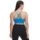 Under Armour, Womens, Vanish Seamless Low Impact Sports Bra, Ether Blue/White, Medium