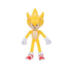 Sonic The Hedgehog 3 Movie Action Figures - 5-Inch Super Sonic The Hedgehog Collector Toy Figure, Highly Articulated for Boys & Girls - Officially Licensed 3 Movie Product