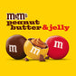 M&M’S Peanut Butter & Jelly Milk Chocolate Candy, 44.3 oz Resealable Jar