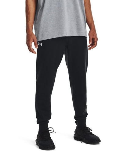 Under Armour Men's Rival Fleece Joggers, (001) Black / / White, 3X-Large