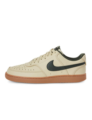 Nike Men's Court Vision Low Shoes, Light Khaki/Sequoia-Gum Medium Brown, 12
