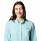 Columbia Womens PFG Tamiami II Long Sleeve Fishing Shirt, Spray, Small