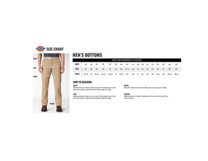 Dickies Mens Flex Work Slim Straight Fit Pants, Black, 28W x 30L US