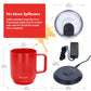 THERMACUP Premium Heated Coffee Mug with 5 Temperature Settings, Industry-Leading Smart Electric Cup, Up to 8-Hour Battery, 12oz with Lid (14oz Total Capacity), Cherry Red
