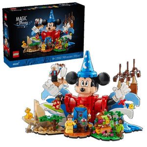 LEGO Ideas Magic of Disney Set #21352 – 1,103 Pieces, 9 Iconic Characters incl. First-Ever Belle Minifigure | Collectible Display Model for Adults | Disney Gift