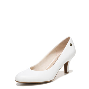 LifeStride Womens Parigi Pumps White 6.5 M