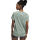Under Armour Womens Tech Twist Short Sleeve V Neck, (348) Silica Green / / White, X-Small