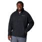 Columbia Mens Ascender Softshell Full Zip Rain Jacket, Black, 2X Tall