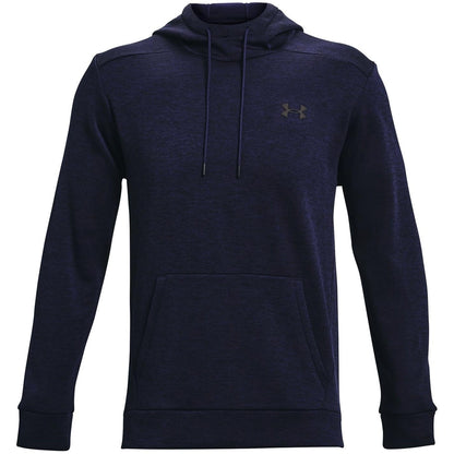 Under Armour Men's ArmourFleece Twist Hoodie, (410) Midnight Navy / / Black, Small