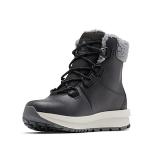Columbia Womens Moritza Insulated Waterproof Snow Boot, Black/Graphite, 10