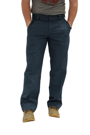 Dickies Men’s 851 Flex Twill Work Pants – Durable Stretch Utility Cargo Trousers for Construction & Mechanics, Air Force Blue, 29W x 30L