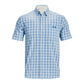Under Armour Men's Drift Tide 2.0 Plaid Short-Sleeve T-Shirt, Stone (279)/Victory Blue, Small