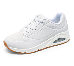 Skechers Women's Uno - Stand On Air Sneaker, White, 11