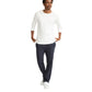 Champion Men's Open-Bottom Lounge Pants, Standard Fit, Lightweight 100% Cotton, Available in Regular and Big & Tall, Navy, X-Large