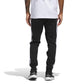 adidas Men's Essentials 3-Stripes Fleece Pants, Black/White, Large
