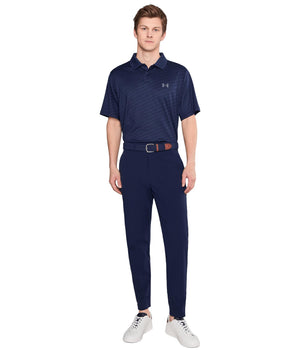 Under Armour Men's Matchplay Printed Golf Polo Midnight Navy/Washed Navy/Pitch Grey Medium