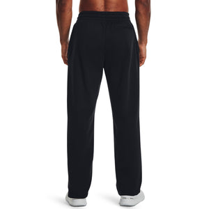Under Armour Men's Rival Fleece Pants, (001) Black / / White, 4X-Large
