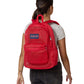 JanSport Eco Mesh Backpack, Red Tape, 17” x 12.5” x 6” - Large Semi-Transparent Bag for Adults with Laptop Sleeve, Padded Back Panel, Red Tape