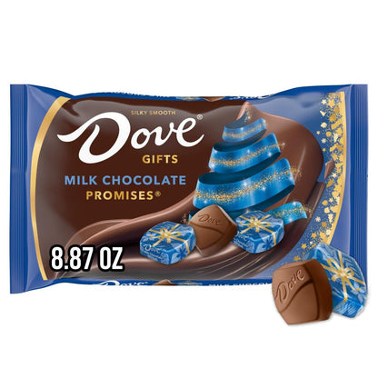 DOVE PROMISES Milk Chocolate Christmas Candy Gifts, Chocolate Candy Individually Wrapped, Stocking Stuffers, 8.87 oz Bag