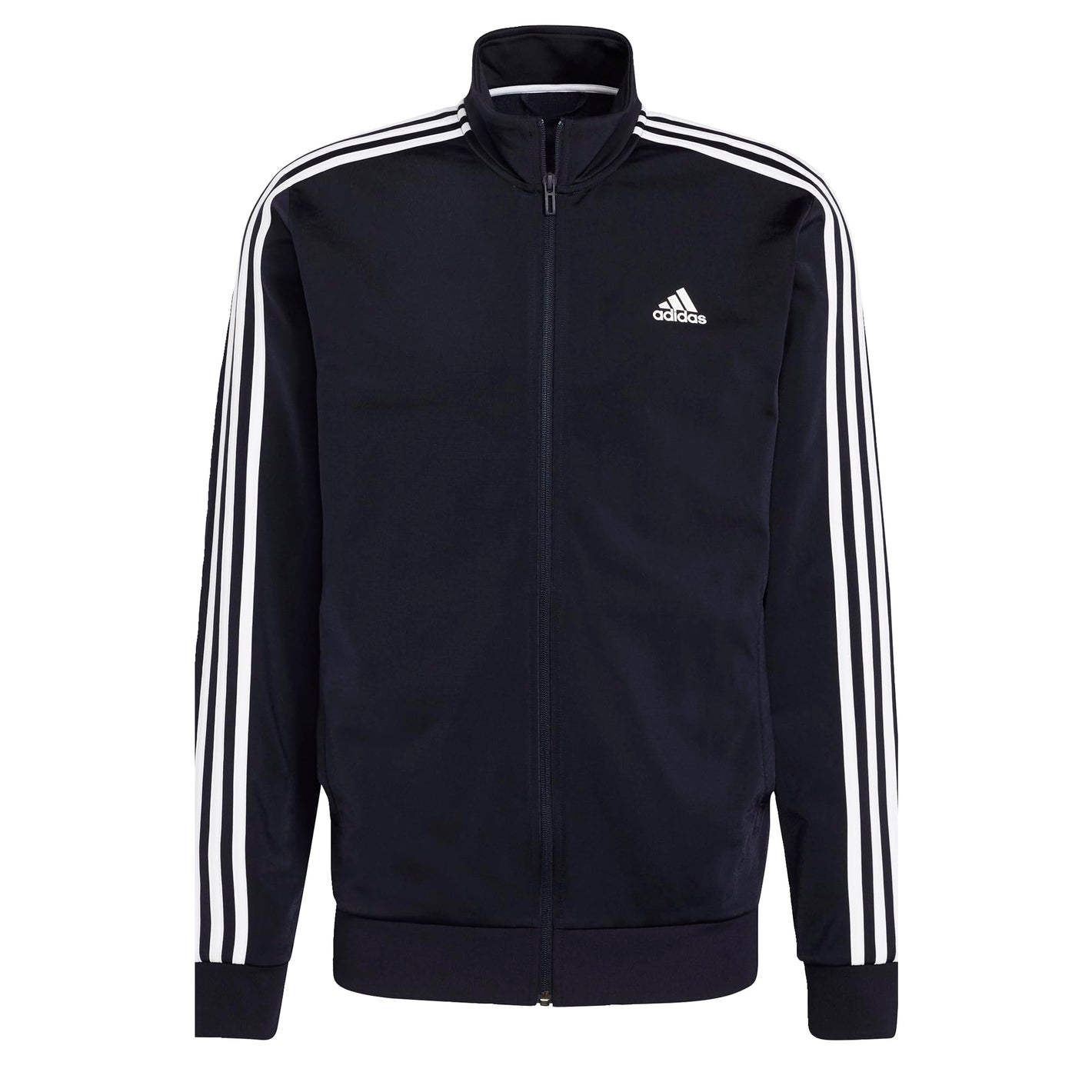 Adidas Men's Essentials Warm-Up 3-Stripes Track Top, Legend Ink/White, Medium, OO127