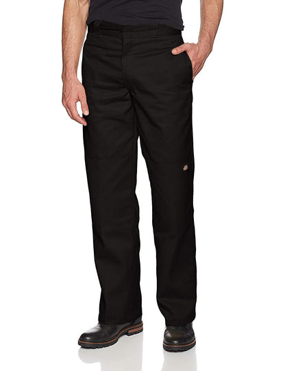 Dickies mens Flex Double Knee Work Loose Straight Fit Pants, Black, 40W x 32L US