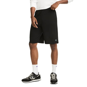 Champion Men's Sport Shorts, Standard Fit, 10 Inch Inseam, Lightweight Fabric, Moisture-Wicking, Available in Regular and Big & Tall, Black, XX-Large