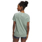 Under Armour Womens Tech Twist Short Sleeve V Neck, (348) Silica Green / / White, X-Small