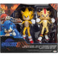 JAKKS Pacific Sonic The Hedgehog Light Up Super Sonic & Super Shadow Action Figure Set