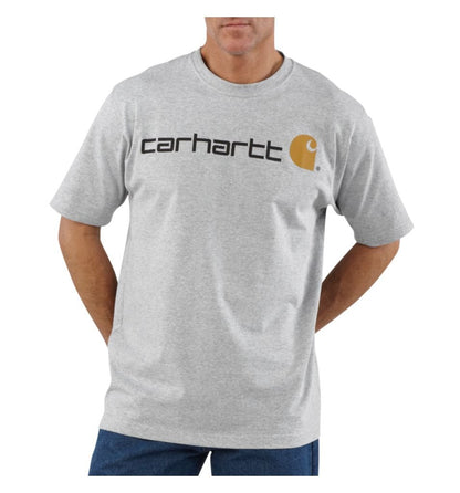 Carhartt Men's Dearborn Loose Logo T-Shirt, Heather Grey, XX-Large