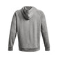 Under Armour Men's Rival Fleece Logo Hoodie, (025) Castlerock Light Heather / / White, X-Large
