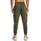 Under Armour Men's Rival Fleece Cargo Jogger, (390) Marine OD Green / / White, Small